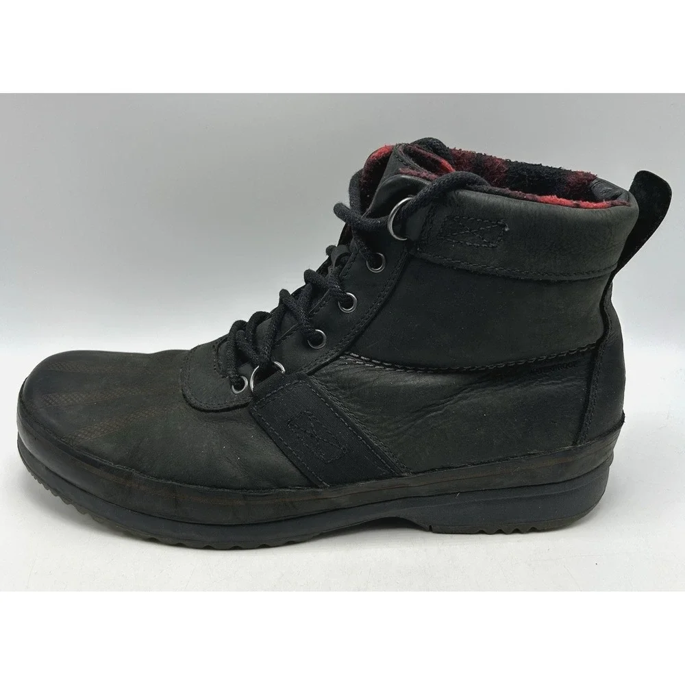 Sorel Lace Up Boot Mens 14 Black Leather Work Boots Chukka